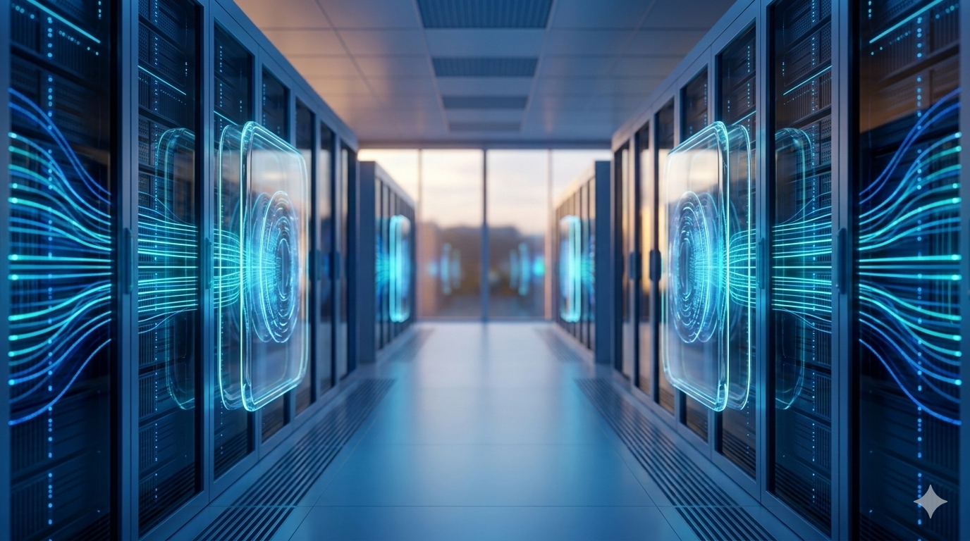 Grafische AI- und Automationsszene von 5 Elements